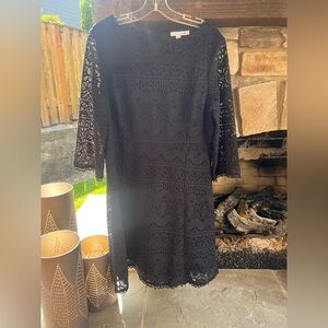 Elegant Chico Black Lace Dress size 8